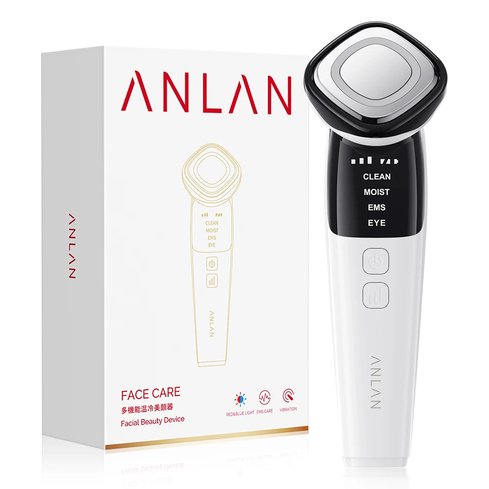 ANLAN Depurador Facial EMS con Fototerapia LED